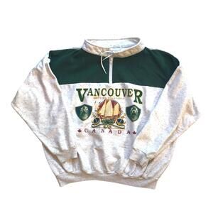 Steamclock - Vancouver Half Zip Vintage 90s Sweatshirt